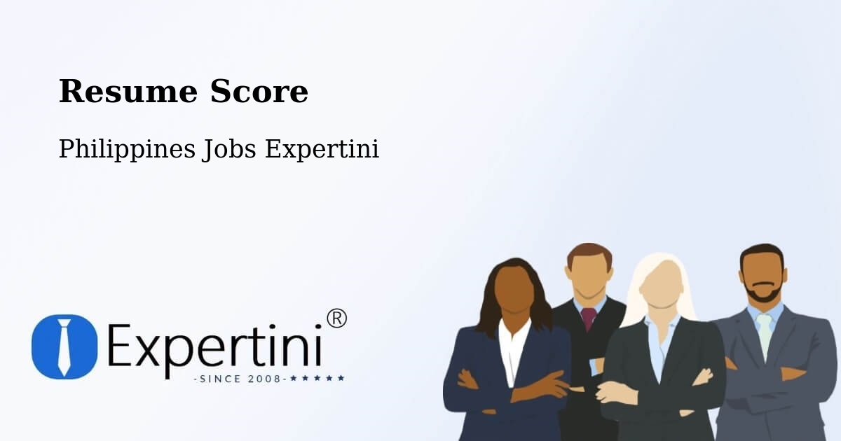 Resume Score & Job Description Match Tool – Ganapi - Philippines Jobs Expertini